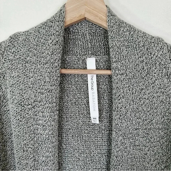 Aritzia The Group Babaton Womens Xxsmall Open Marble Knit Mid Length Cardigan - Picture 11 of 16